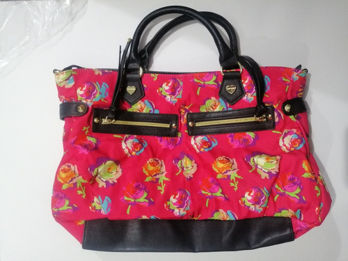 Cartera Bolso Betsey Johnson Original Floreado