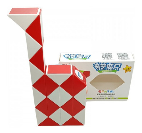 Cubo Rubik Qiyi Magic Snake 24 Pieza Rojo Blanca Cubo Magico