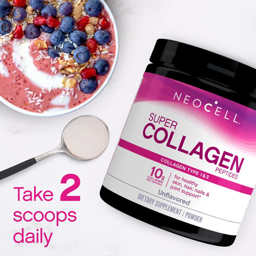 Colágeno Em Pó Neocell Super Peptídeos De Colágeno Tipo 1 E