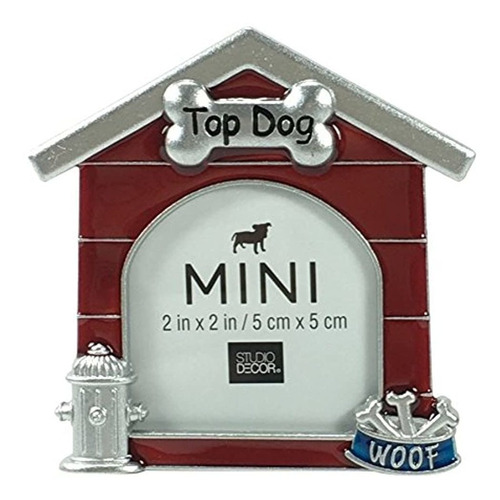 Dog House Shaped Metal Mini Marco De Fotos 2 x 2