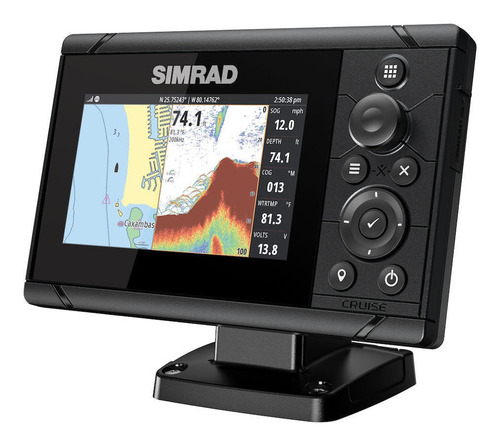Gps Sonar Simrad Cruise 5 Row C/ Transdutor 83/200