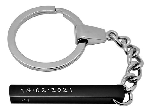 Imagen 1 de 7 de Llavero 4 Caras Texto Grabado Láser Personalizado 1064