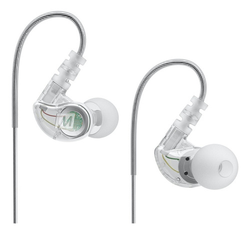 Mee Audio M6 Auriculares In Ear Para Monitoreo + Accesorios Color Clear