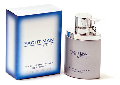 Yacht Man Metal Para Hombres De Myrurgia - Edt Spray 3.4 Oz