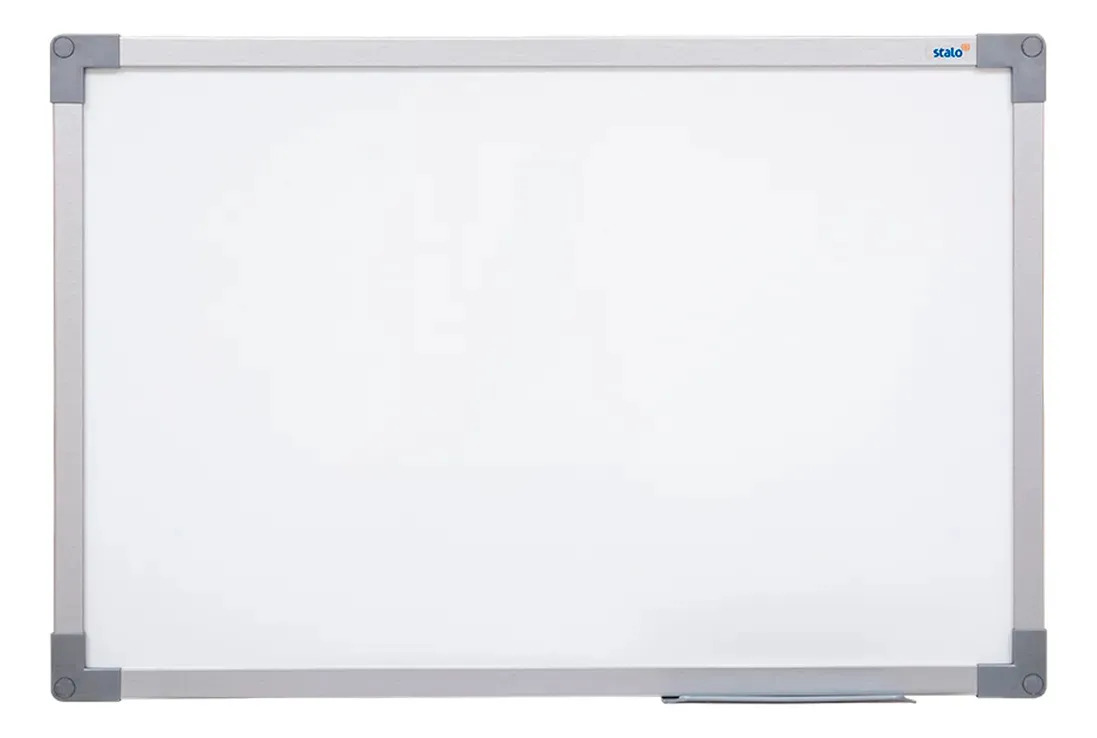 Lousa Quadro Branco 100x70 Soft Alumínio + 5 Caneta Apagador