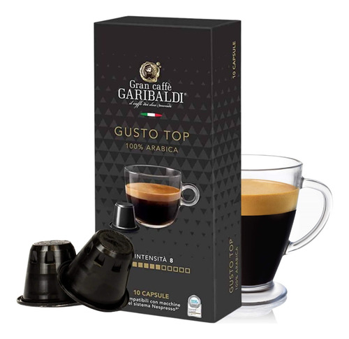 Cápsulas Nespresso Compatibles - Caffe Garibaldi Gusto Top