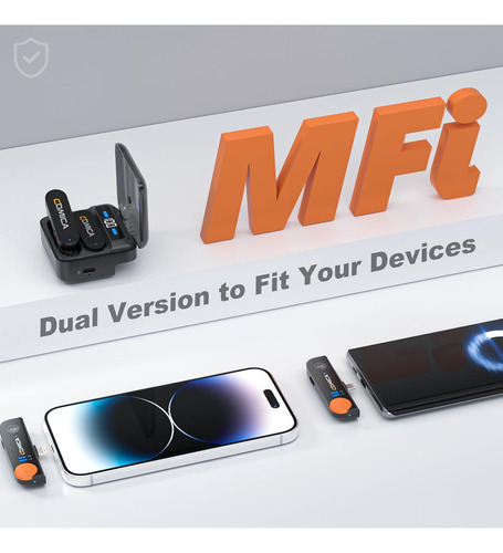 Vimo S Mi Micrófono Inalámbrico Para iPhone, Certificado Mfi