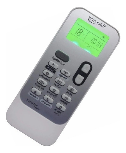 Controle Para Ar Portátil Consul Com Luz C1a12ab C1a12abana