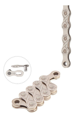 Cadena De Bicicleta Sólida 116 Enlaces Cadenas De 11s