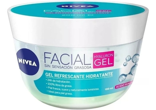 Gel Crema Con Acido Hialurónico Gel Facial Refrescante Nivea