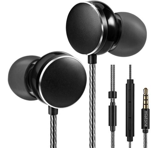 Auriculares Miatone, Microfono/negro/con Cable