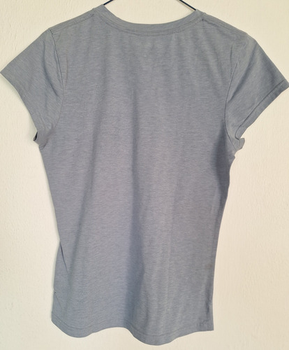Playera Azul Claro Manga Corta Talla-m (jr) Py98 (Usado)