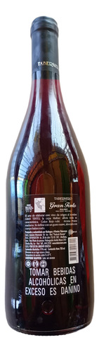 Vino De La Bodega Tabernero Gran Tinto Semi Seco 750ml