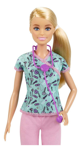 Muñeca Barbie Profesiones Doctora Enfermera Original Mattel