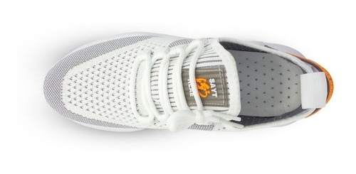 Imagen 7 de 9 de Tenis Casuales Unisex Gris/blanco Tmx