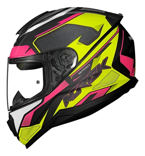 Capacete Norisk Ff802 Razor Speedmax Rosa Amarelo Preto | MercadoLivre
