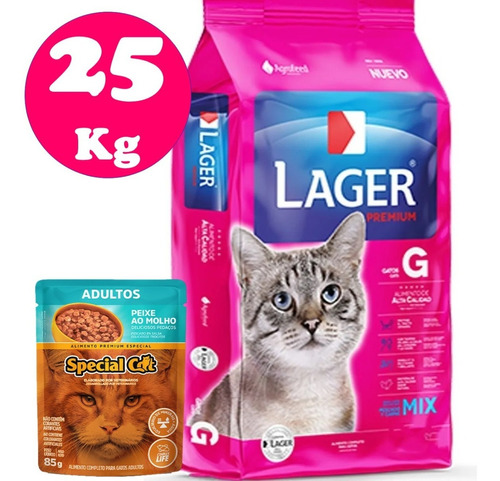 Lager Gato Adulto 22 Kg + Regalo