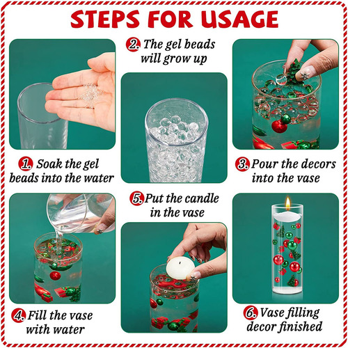 Perlas Flotantes Para Rellenar Jarrones Con Forma De Agua Pa