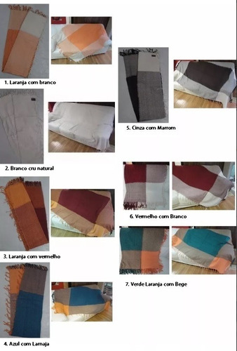 Manta Colorida Para Capa Lençol Para Sofa Cama 2,30m X 1,50m