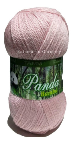 Estambre Panda 25% Fibra De Bambú 75% Lana Australiana Color Rosa