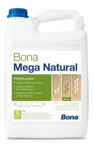 Bona Acabado Mega Natural 5l Tienda Oficial