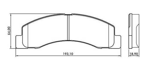 Imagen 2 de 7 de Pastillas Freno Delanteras Ford F-4000 3.9