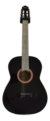 Guitarra clásica La Purepecha GECN para diestros negra barniz brillante