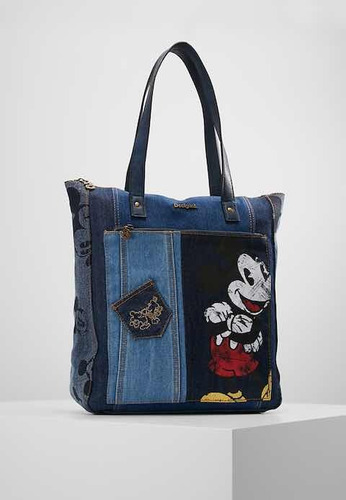 & Cartera Desigual Nueva Mickey Jeans Con Envío