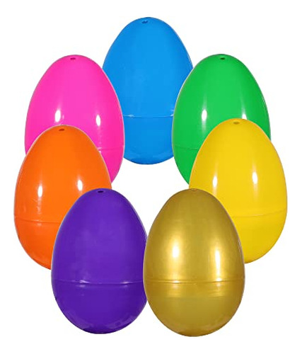 Huevos De Pascua Plasticos Para Rellenar 8x5cm 72u Multicolo