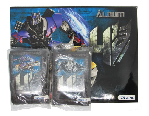 Álbum Transformers 4 Age Of Extinction + 50 Sobres/ Rabstore