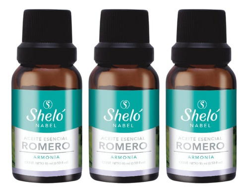 3 Pack Aceite Esencial Romero Shelo