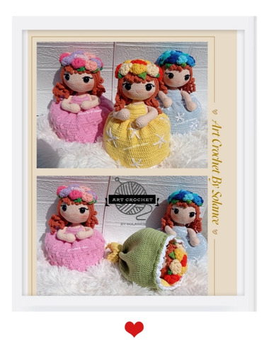 Muñeca Reversible Tejida A Crochet