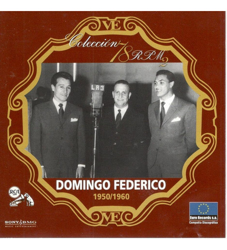 Cd Domingo Federico Y Su Orquesta Típica - 1950/1960 