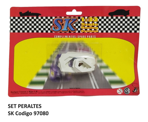 Imagen 2 de 3 de Set De Peraltes Para Pistas 1/32 Marca Sk 97080