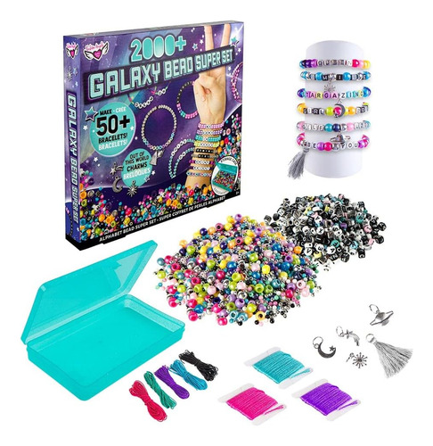 Fashion Angels Galaxy Bead Super Set (12679), Más De 2000 Cu
