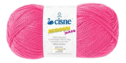 Lana Cisne Rendidora Jumbo X 5 Ovillos - 500gr Por Color Color Rosa Chicle 00267