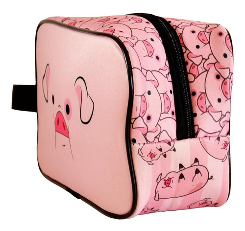 Imagen 3 de 3 de Neceser Organizador Cosmeticos Gravity Falls Chanchitos