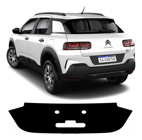 Adesivo Fundo De Placa C4 Cactus 2019 2020 Protetor Preto