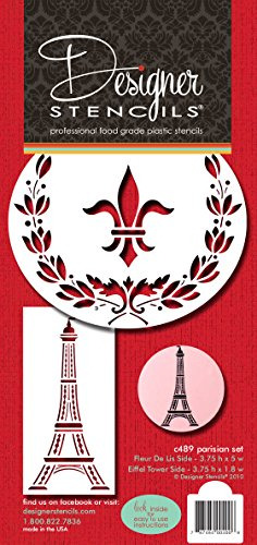 Set De Plantillas Para Pasteles Parisinos, Torre Eiffel -