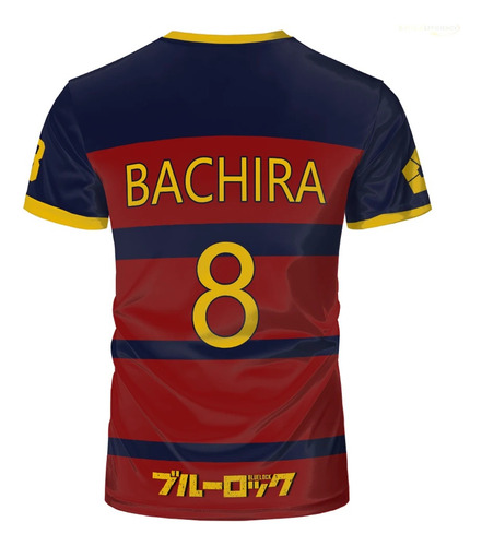 Camiseta Estampada En 3d Blue Lock Fc Barcha