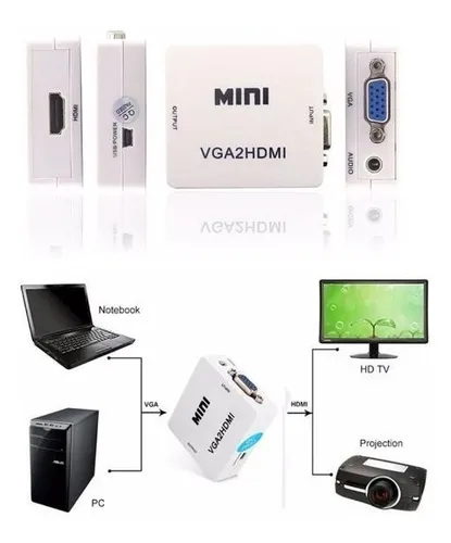 comprar Conversor Adaptador Convertidor Adaptador Vga A Hdmi