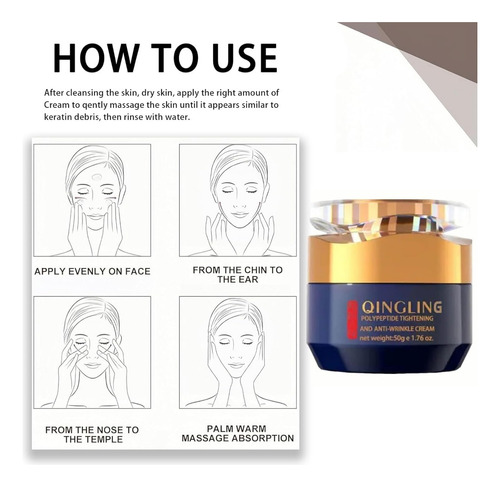 Crema Facial Qingling, (2 Botellas)