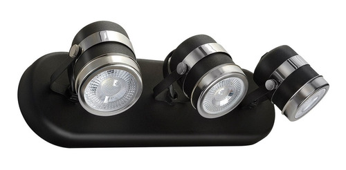 Aplique 3 Luces Orion Cabezal Movil Apto Led Gu10 Moderno