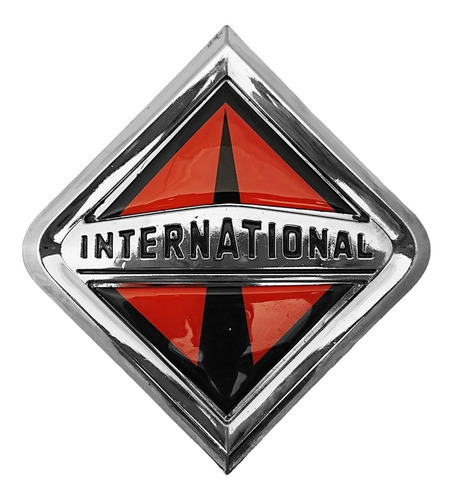 Emblema Parrilla Camión Trailer International Cromado 14cm