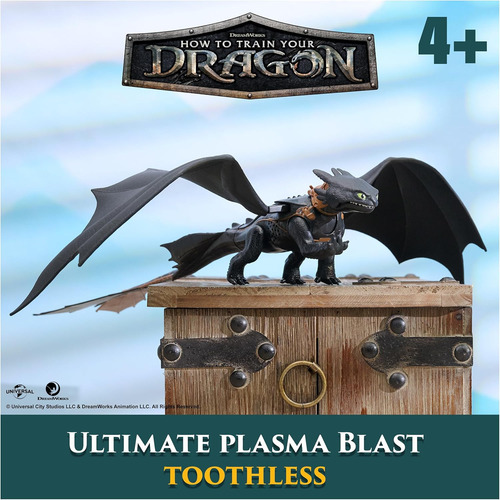 Dreamworks Dragons Cómo Entrenar A Tu Dragón Toothless Figur