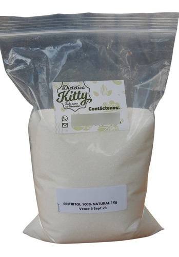 Eritritol 1 Kg 100% Natural Keto Diabéticos 0% Carbohidratos