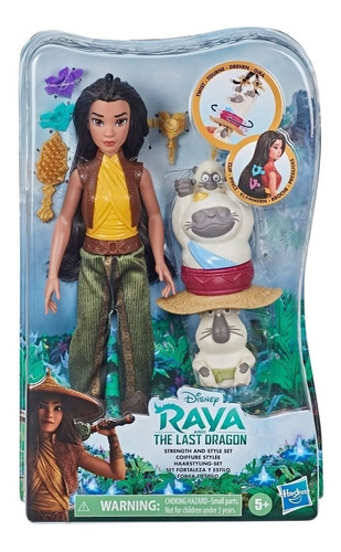 Boneca Princesas Disney Raya Força E Estilo Hasbro E9469