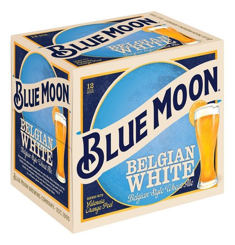 Cerveja Blue Moon Belgian White Caixa 12 Unidades 355ml