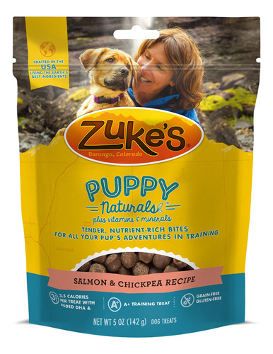 Zuke's Golosina Para Cachorros De Receta De Salmón Y Patat.