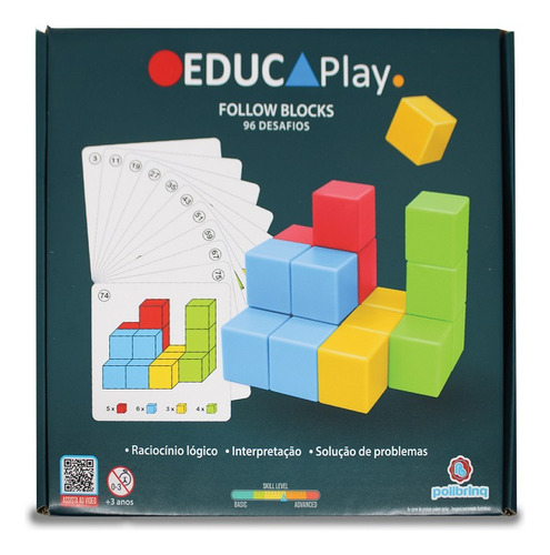 Brinquedo De Montar E Desmontar De Plastico Seguir Blocos
